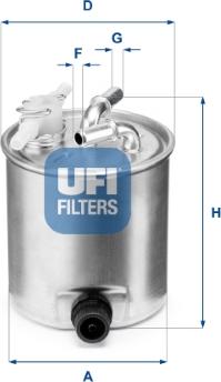 UFI 55.392.00 - Топливный фильтр unicars.by