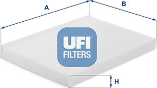 UFI 53.448.00 - Фильтр воздуха в салоне unicars.by