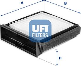 UFI 53.404.00 - Фильтр воздуха в салоне unicars.by