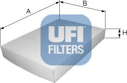 UFI 53.010.00 - Фильтр воздуха в салоне unicars.by