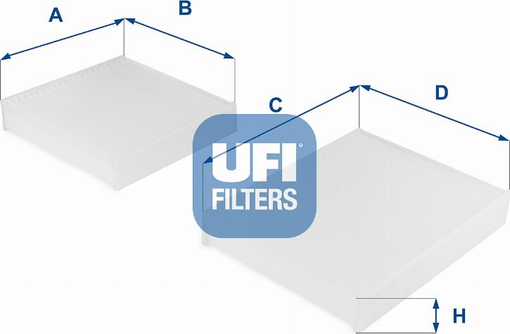 UFI 53.143.00 - Фильтр воздуха в салоне unicars.by