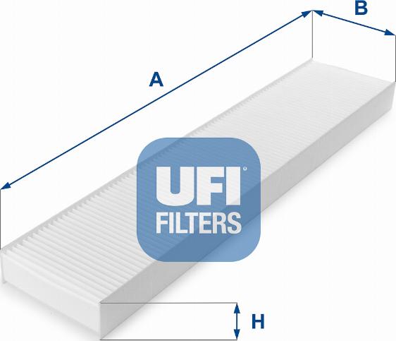 UFI 53.162.00 - Фильтр воздуха в салоне unicars.by