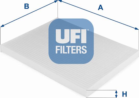 UFI 53.124.00 - Фильтр воздуха в салоне unicars.by