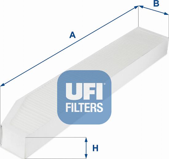 UFI 53.257.00 - Фильтр воздуха в салоне unicars.by