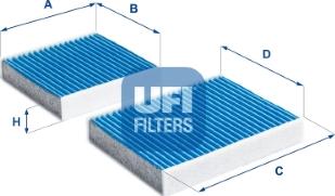 UFI 34.164.00 - Фильтр воздуха в салоне unicars.by