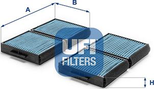 UFI 34.129.00 - Фильтр воздуха в салоне unicars.by