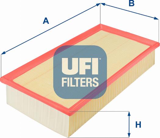 UFI 30.933.00 - Воздушный фильтр, двигатель unicars.by