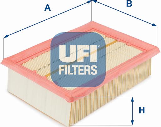 UFI 30.066.00 - Воздушный фильтр, двигатель unicars.by