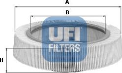 UFI 30.800.00 - Воздушный фильтр, двигатель unicars.by