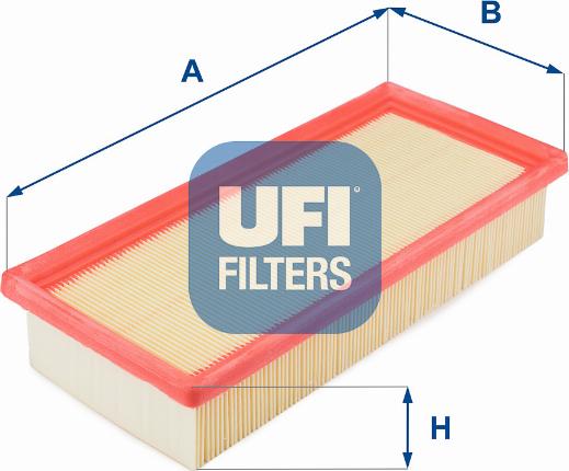 UFI 30.194.00 - Воздушный фильтр, двигатель unicars.by