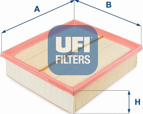 UFI 30.192.00 - Воздушный фильтр, двигатель unicars.by