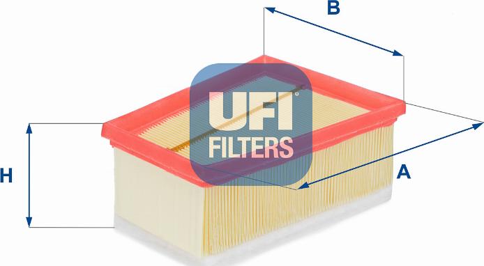 UFI 30.147.00 - Воздушный фильтр, двигатель unicars.by