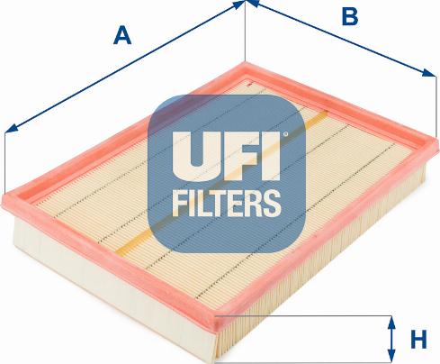 UFI 30.159.00 - Воздушный фильтр, двигатель unicars.by