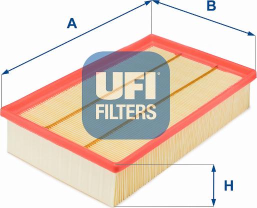 UFI 30.155.00 - Воздушный фильтр, двигатель unicars.by