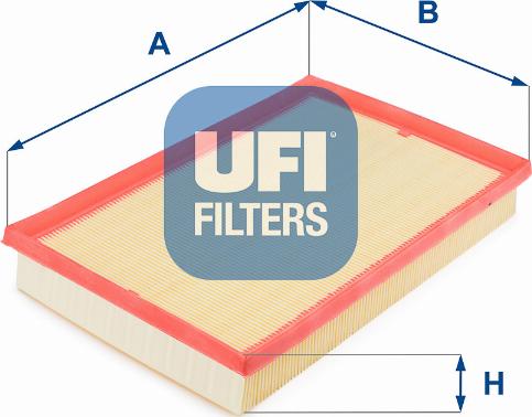 UFI 30.158.00 - Воздушный фильтр, двигатель unicars.by