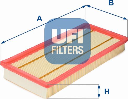 UFI 30.153.00 - Воздушный фильтр, двигатель unicars.by