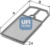 UFI 30.184.00 - Воздушный фильтр, двигатель unicars.by