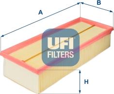 UFI 30.187.00 - Воздушный фильтр, двигатель unicars.by