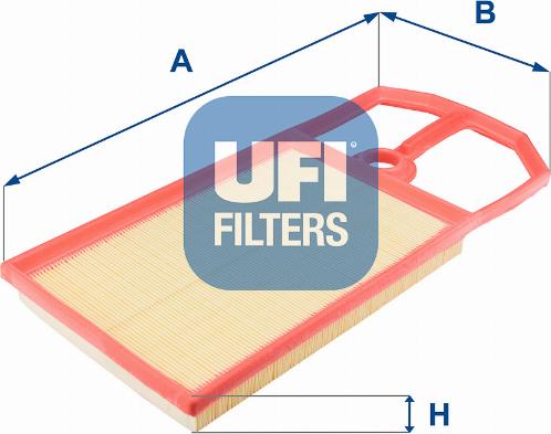 UFI 30.124.00 - Воздушный фильтр, двигатель unicars.by