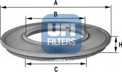 UFI 30.847.00 - Воздушный фильтр, двигатель unicars.by