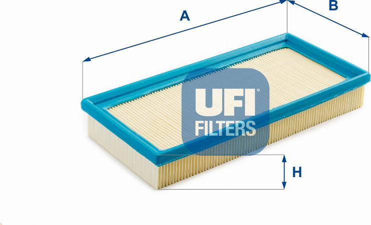 UFI 30.851.00 - Воздушный фильтр, двигатель unicars.by