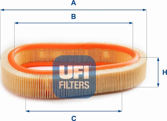 UFI 30.806.00 - Воздушный фильтр, двигатель unicars.by