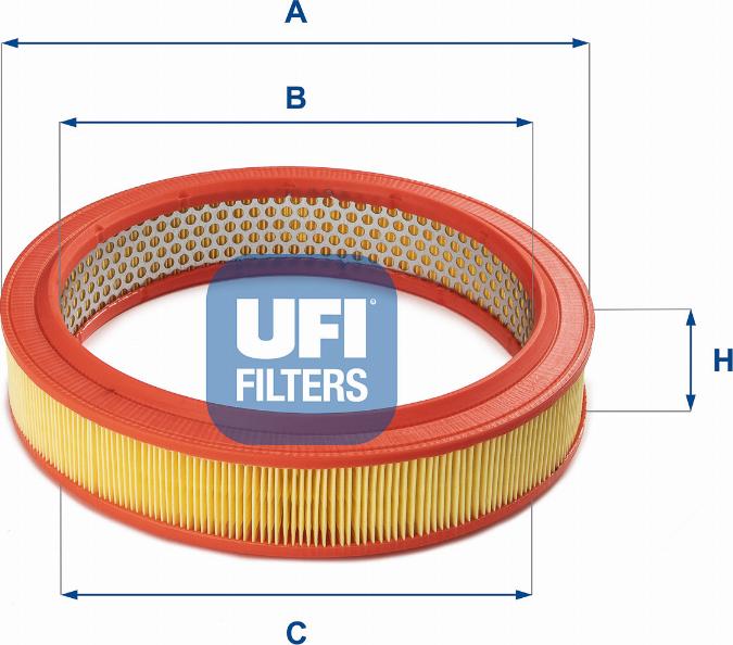 UFI 30.802.01 - Воздушный фильтр, двигатель unicars.by