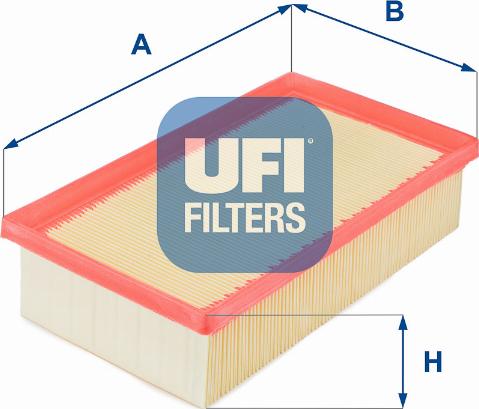 UFI 30.319.00 - Воздушный фильтр, двигатель unicars.by