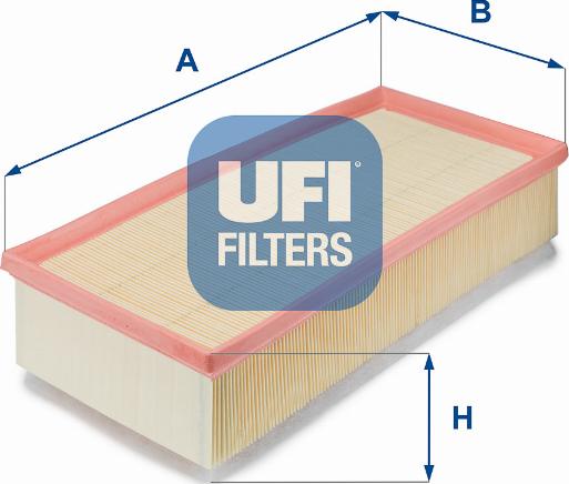 UFI 30.330.00 - Воздушный фильтр, двигатель unicars.by