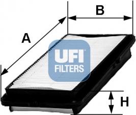 UFI 30.240.00 - Воздушный фильтр, двигатель unicars.by