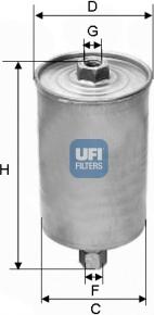 UFI 31.594.00 - Топливный фильтр unicars.by