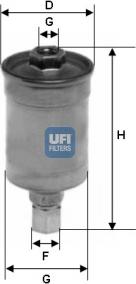 UFI 31.511.00 - Топливный фильтр unicars.by