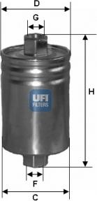 UFI 31.589.00 - Топливный фильтр unicars.by