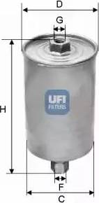 UFI 31.571.00 - Топливный фильтр unicars.by