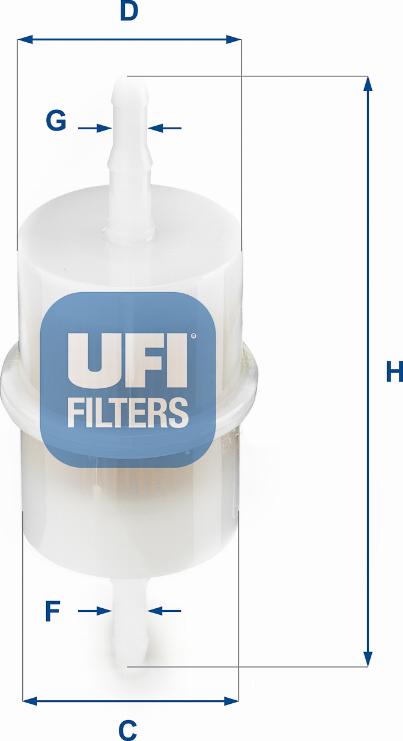 UFI 31.001.00 - Топливный фильтр unicars.by