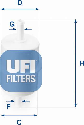 UFI 31.010.00 - Топливный фильтр unicars.by