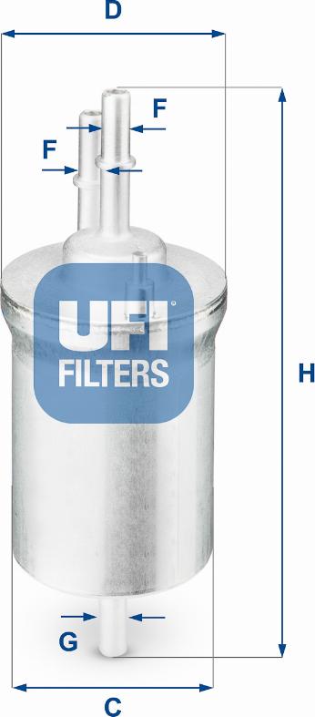 UFI 31.840.00 - Топливный фильтр unicars.by