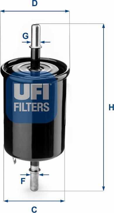 UFI 31.843.00 - Топливный фильтр unicars.by