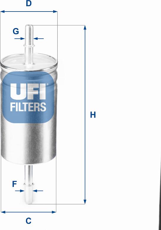 UFI 31.842.00 - Топливный фильтр unicars.by