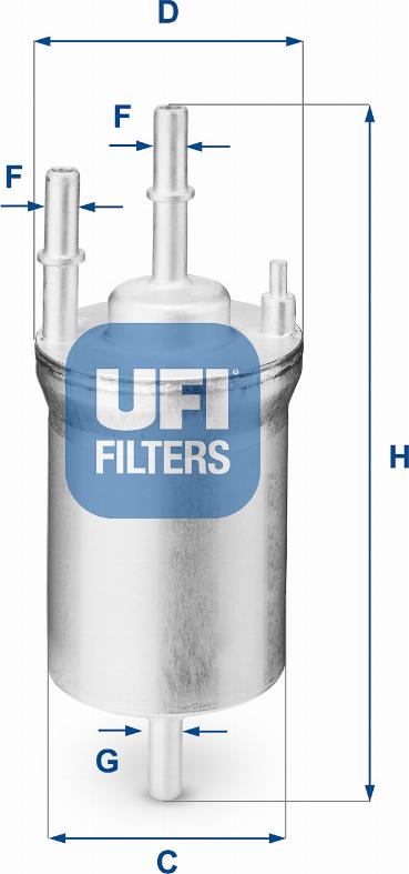 UFI 31.833.00 - Топливный фильтр unicars.by