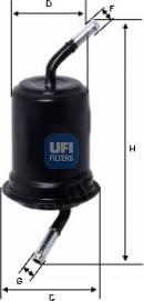 UFI 31.764.00 - Топливный фильтр unicars.by