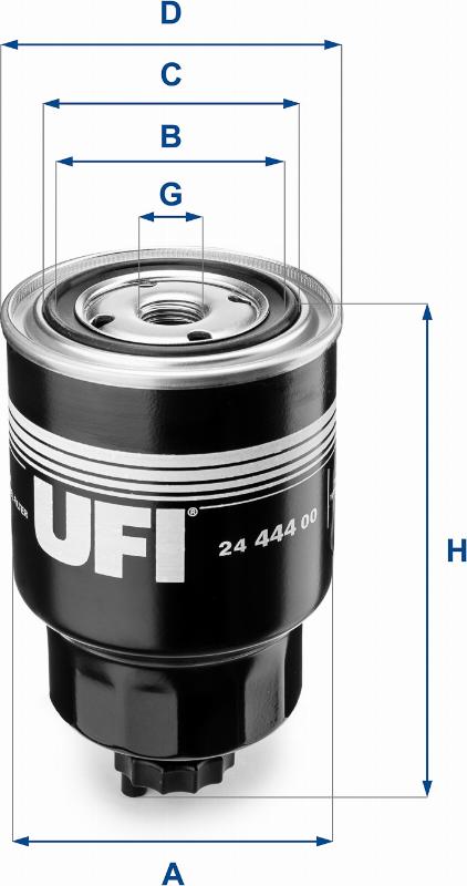 UFI 24.444.00 - Топливный фильтр unicars.by