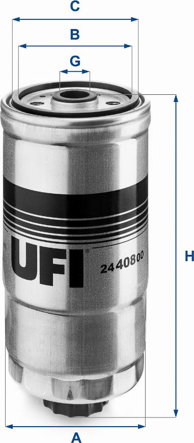 UFI 24.408.00 - Топливный фильтр unicars.by