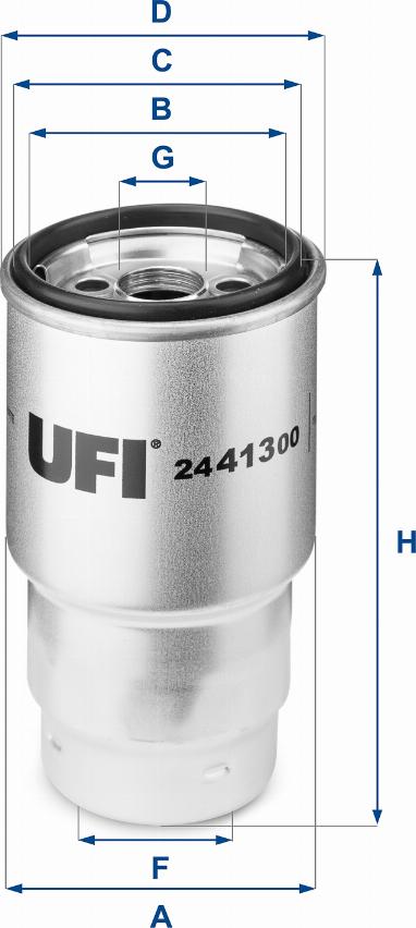 UFI 24.413.00 - Топливный фильтр unicars.by