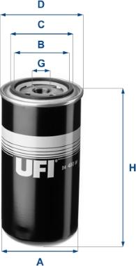 UFI 24.480.00 - Топливный фильтр unicars.by