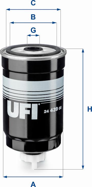 UFI 24.439.00 - Топливный фильтр unicars.by