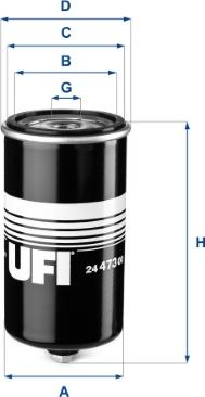 UFI 24.473.00 - Топливный фильтр unicars.by