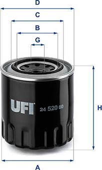 UFI 24.520.00 - Топливный фильтр unicars.by