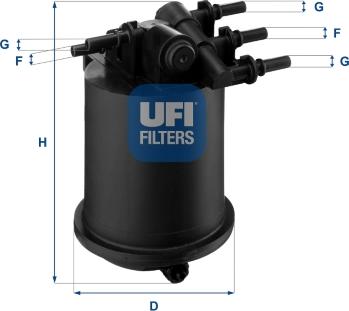 UFI 24.086.00 - Топливный фильтр unicars.by