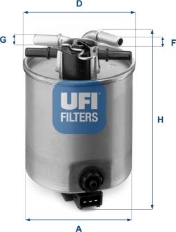 UFI 24.025.01 - Топливный фильтр unicars.by